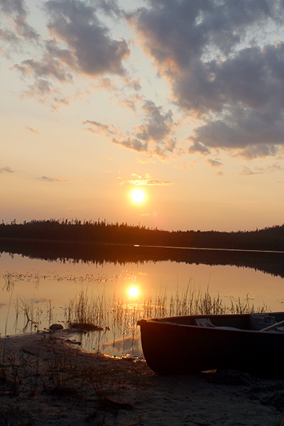 Sunset in Woodland Caribou Provincial Park
